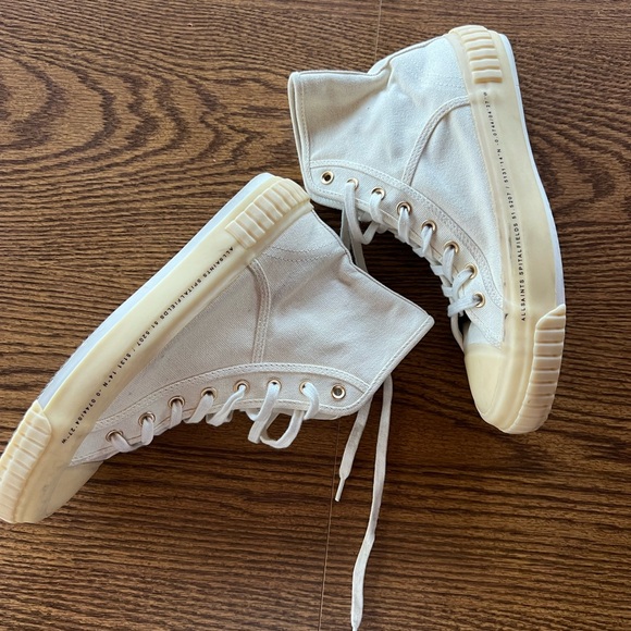 NEW Allsaints Dana Ghost High Top Sneaker - Picture 14 of 14